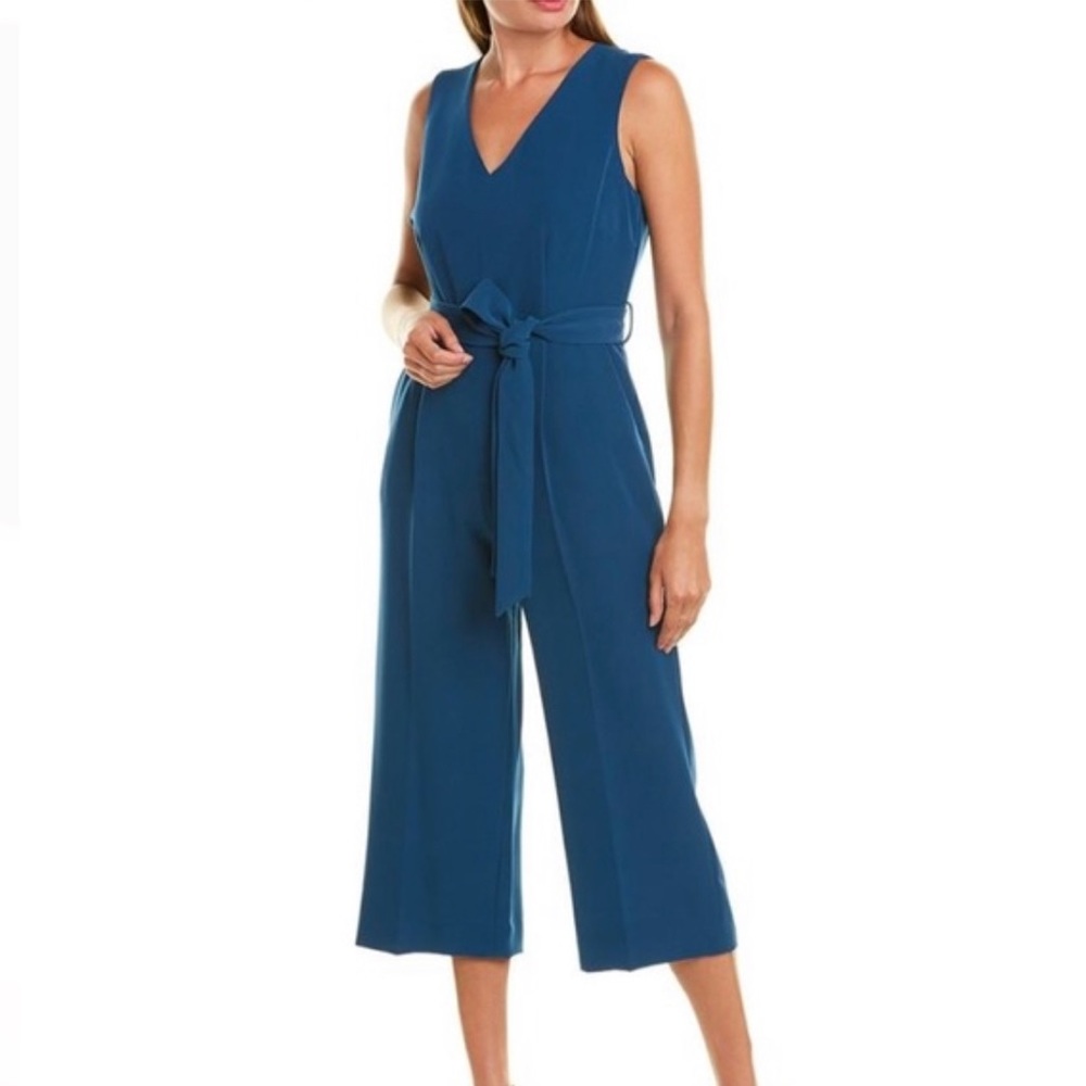 Vince Camuto Blue Sleeveless Jumpsuit